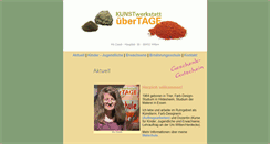Desktop Screenshot of kunstwerkstatt-ueber-tage.de