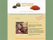 Tablet Screenshot of kunstwerkstatt-ueber-tage.de